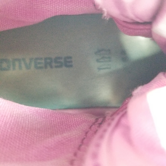 Converse Denim Look with Teal and Purple High Top Sneakers Size 12 Toddler 12 - Picture 9 of 10